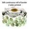 36 ft Per Roll Two Sided Printed Leaves Border for Classroom Back to School Decoration